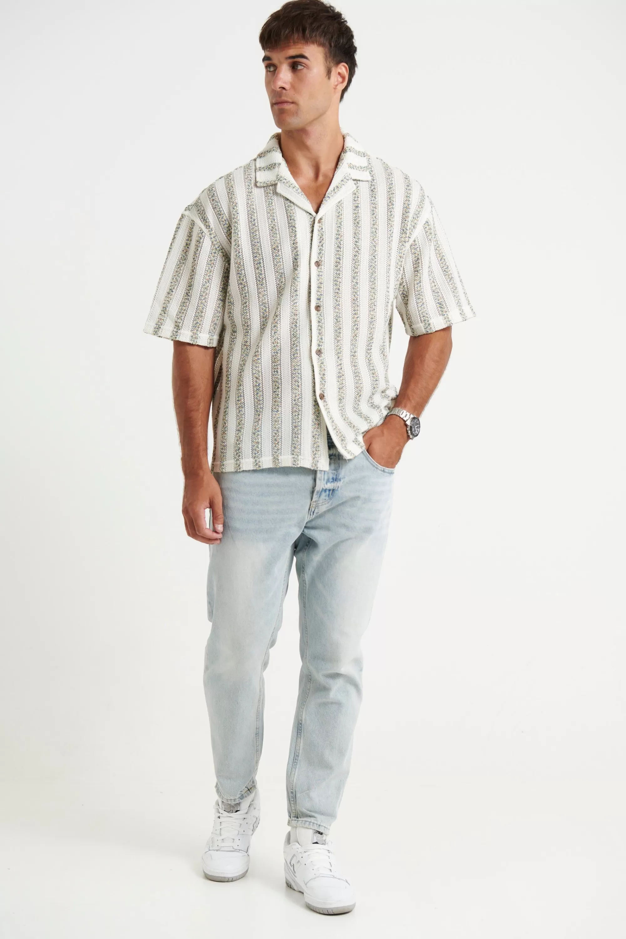Shirts>NTH Raf Cropped Shirt Stripe Vintage