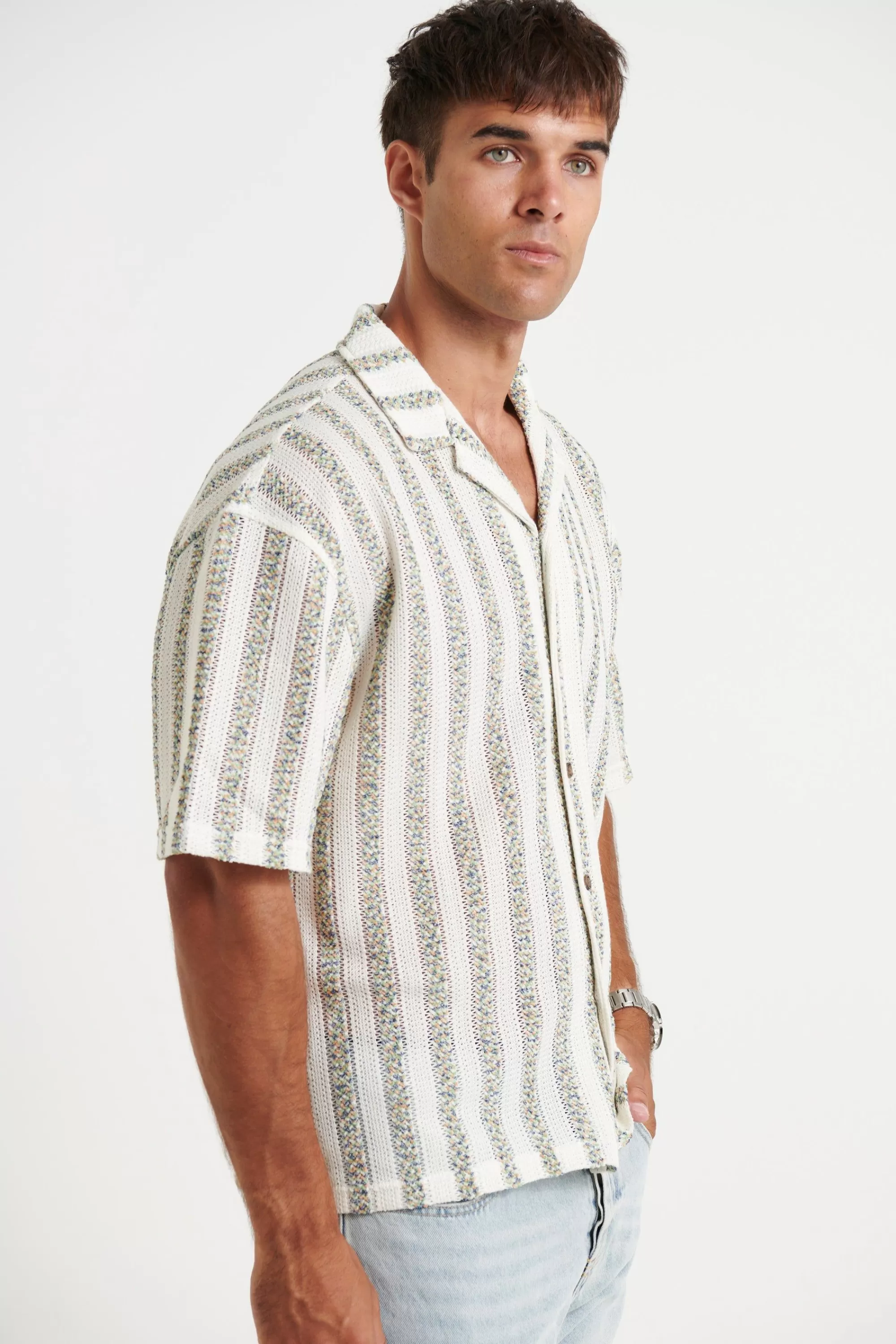 Shirts>NTH Raf Cropped Shirt Stripe Vintage
