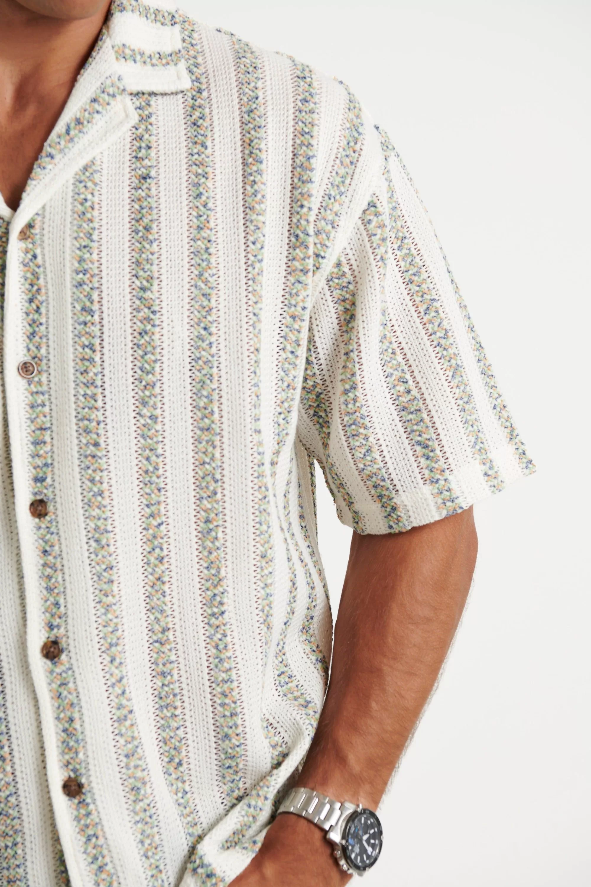 Shirts>NTH Raf Cropped Shirt Stripe Vintage