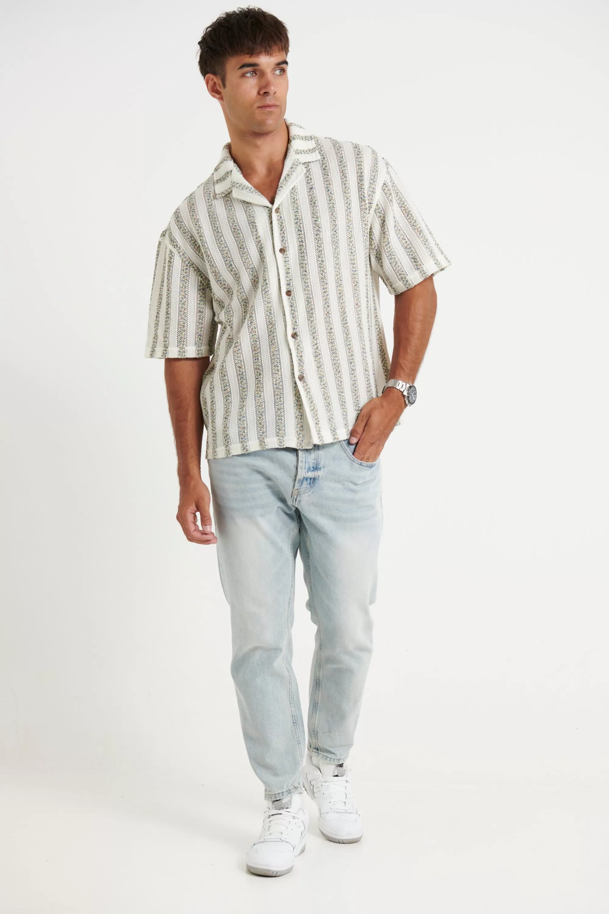 Shirts>NTH Raf Cropped Shirt Stripe Vintage